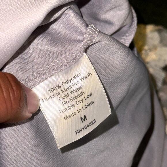 Lucy In The Sky Mini Dress Women's M Purple Gold Floral Mesh Overlay Coquette - Picture 4 of 8